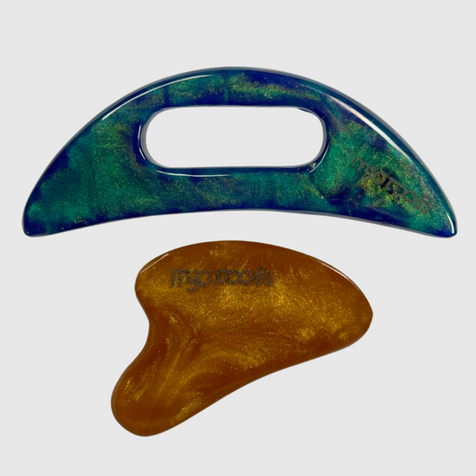 Body Gua Sha & face Synthetic Marble Gua Sha Bundle